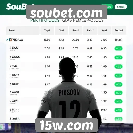 Comparativo de odds no soubet.com
